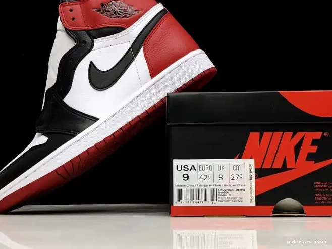 Rep 555088-125 Black Retro Jordan Air Toe 1 0510